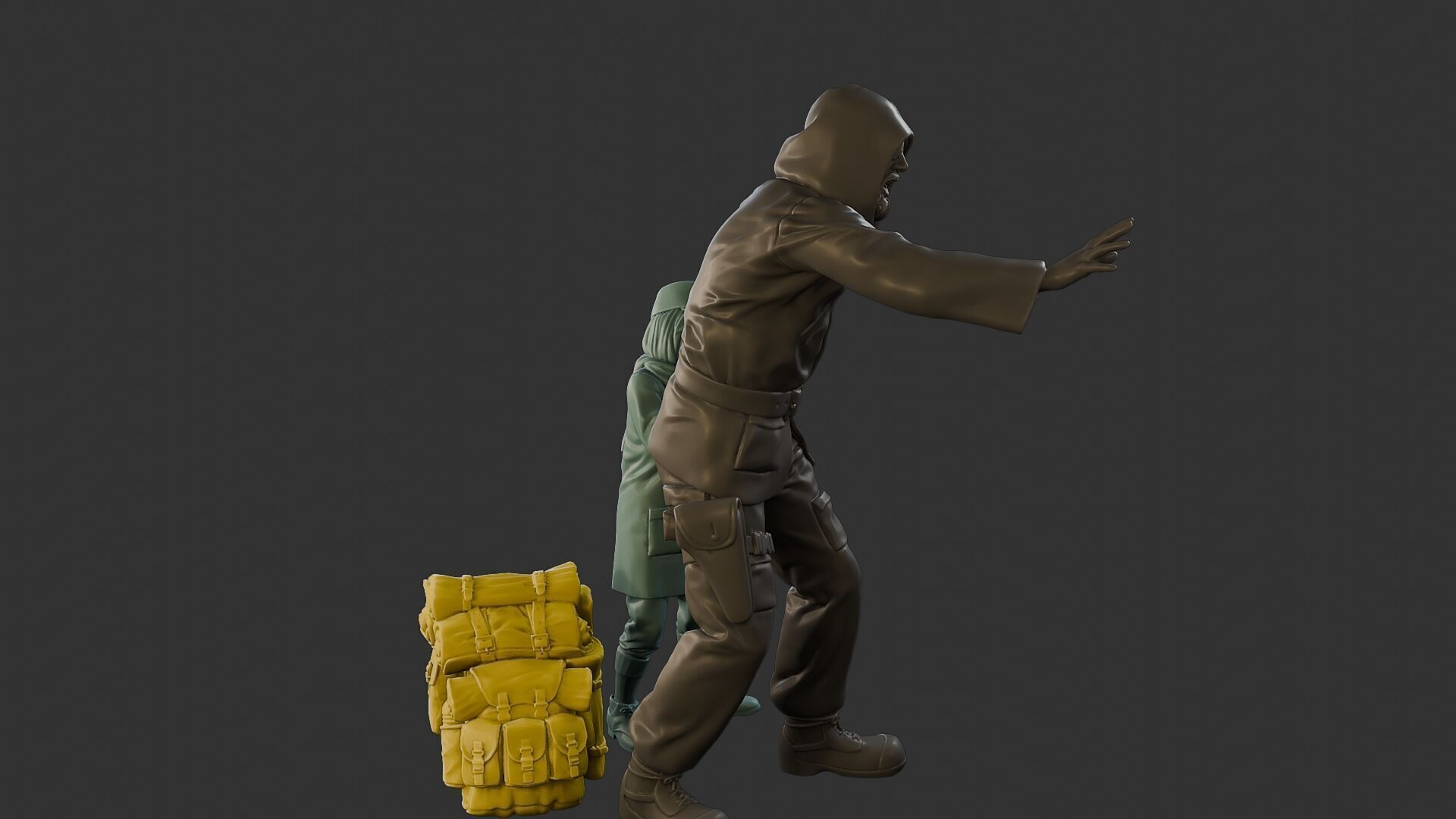 Post-Apocalyptic Male PAM2 006B 3D print model_30