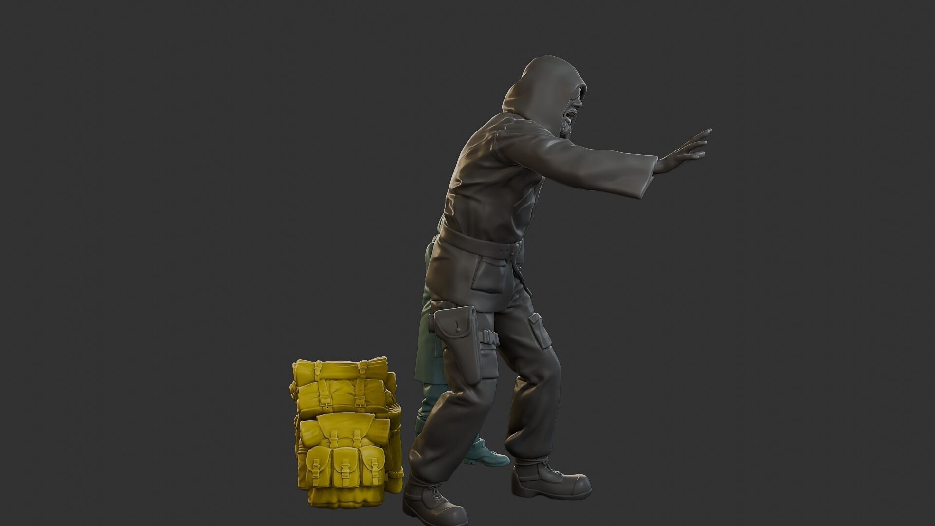 Post-Apocalyptic Male PAM2 006B 3D print model_9