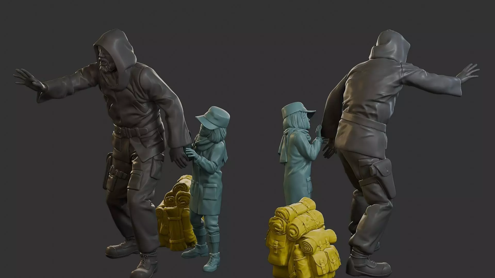 Post-Apocalyptic Male PAM2 006B 3D print model_0