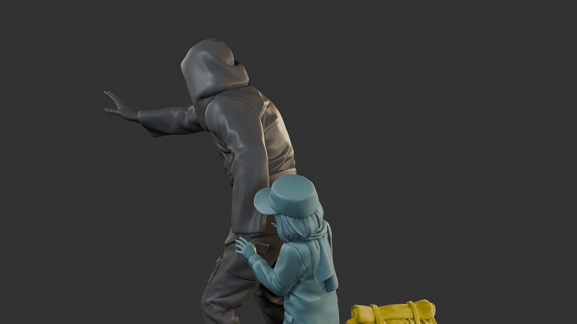 Post-Apocalyptic Male PAM2 006B 3D print model_26