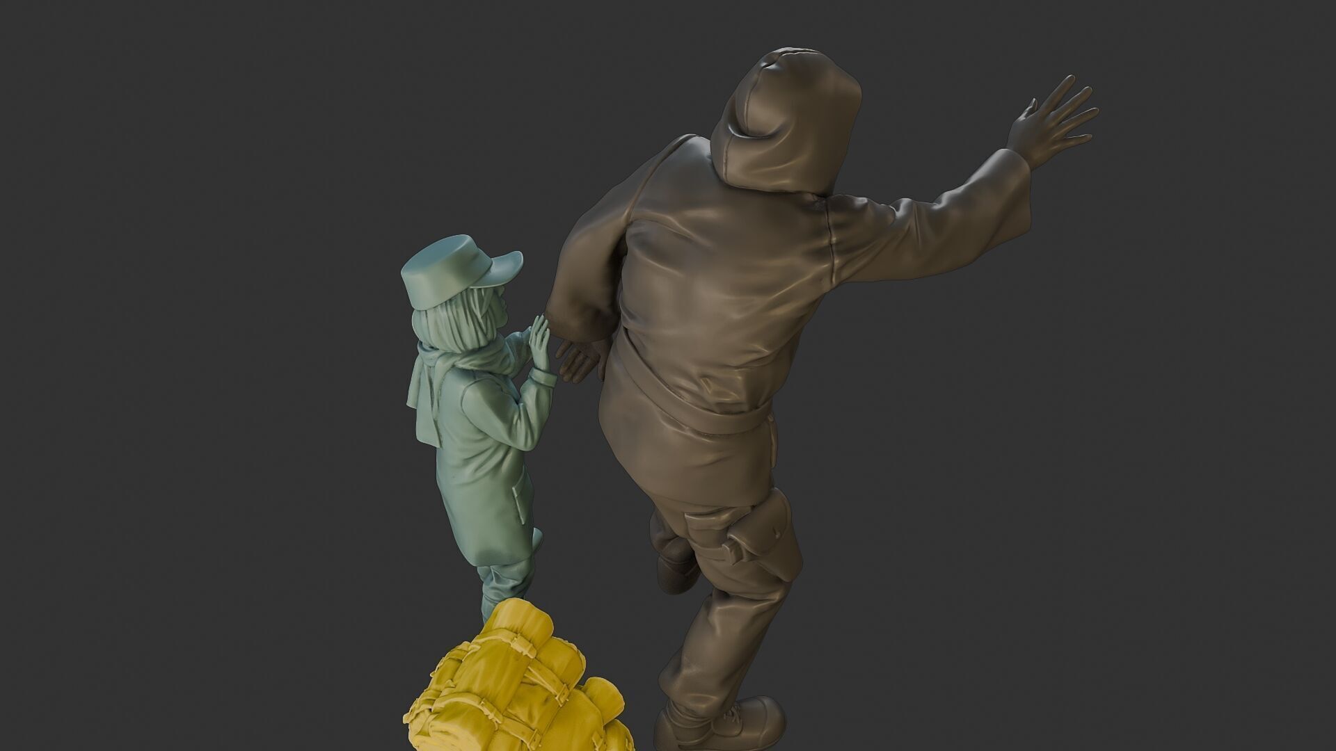 Post-Apocalyptic Male PAM2 006B 3D print model_22