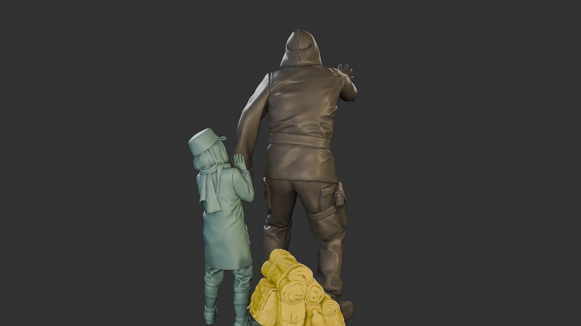 Post-Apocalyptic Male PAM2 006B 3D print model_25