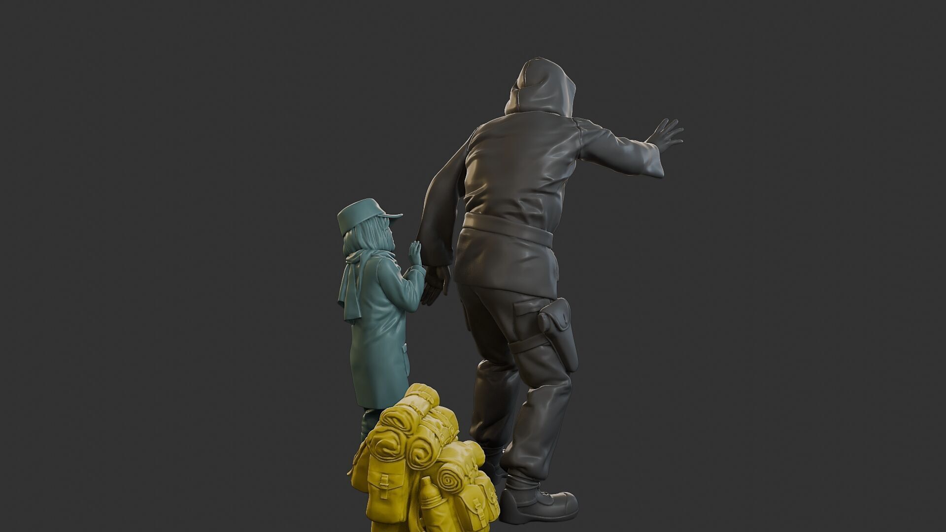 Post-Apocalyptic Male PAM2 006B 3D print model_7