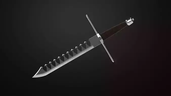 Weapons Encyclopedia 113 Sword breaker 3D print model