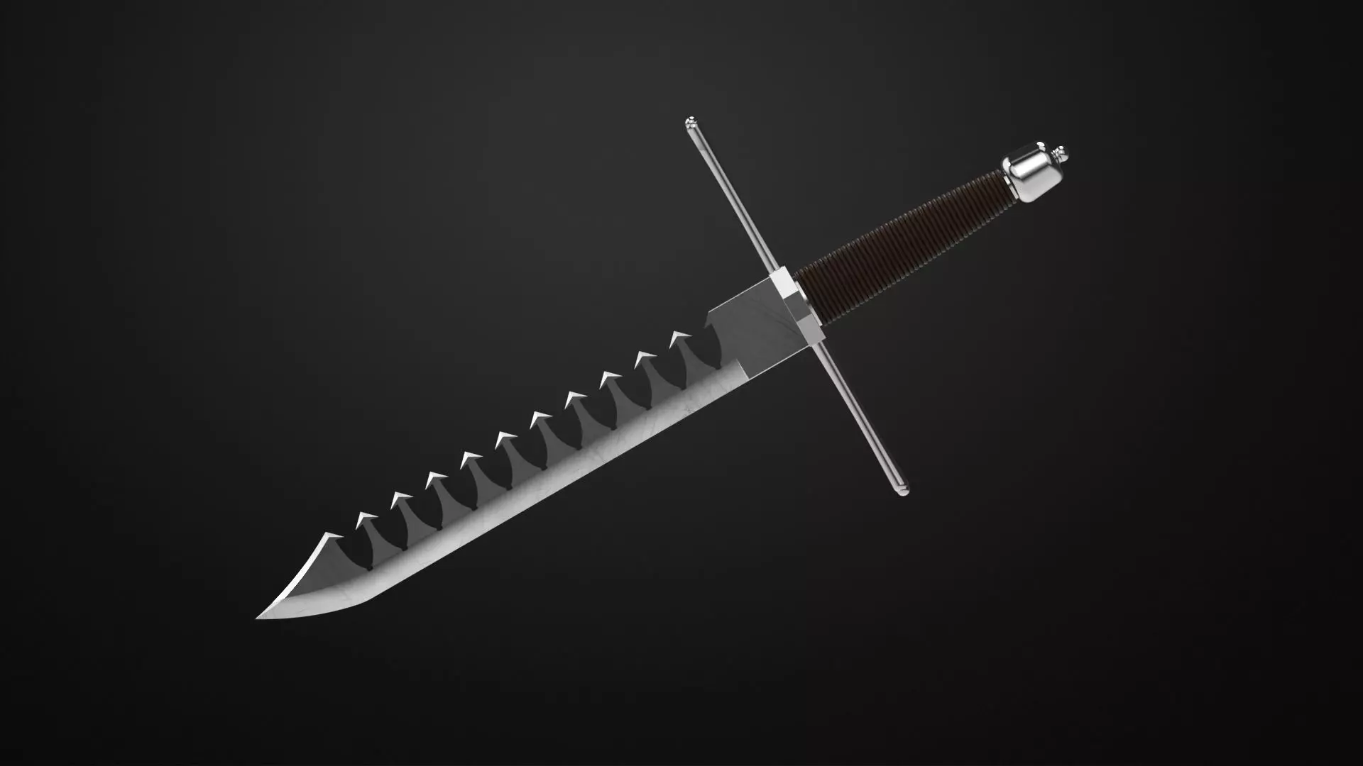 Weapons Encyclopedia 113 Sword breaker 3D print model_0