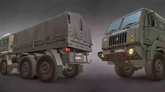 Army Truck Version 6 - Tarpaulin