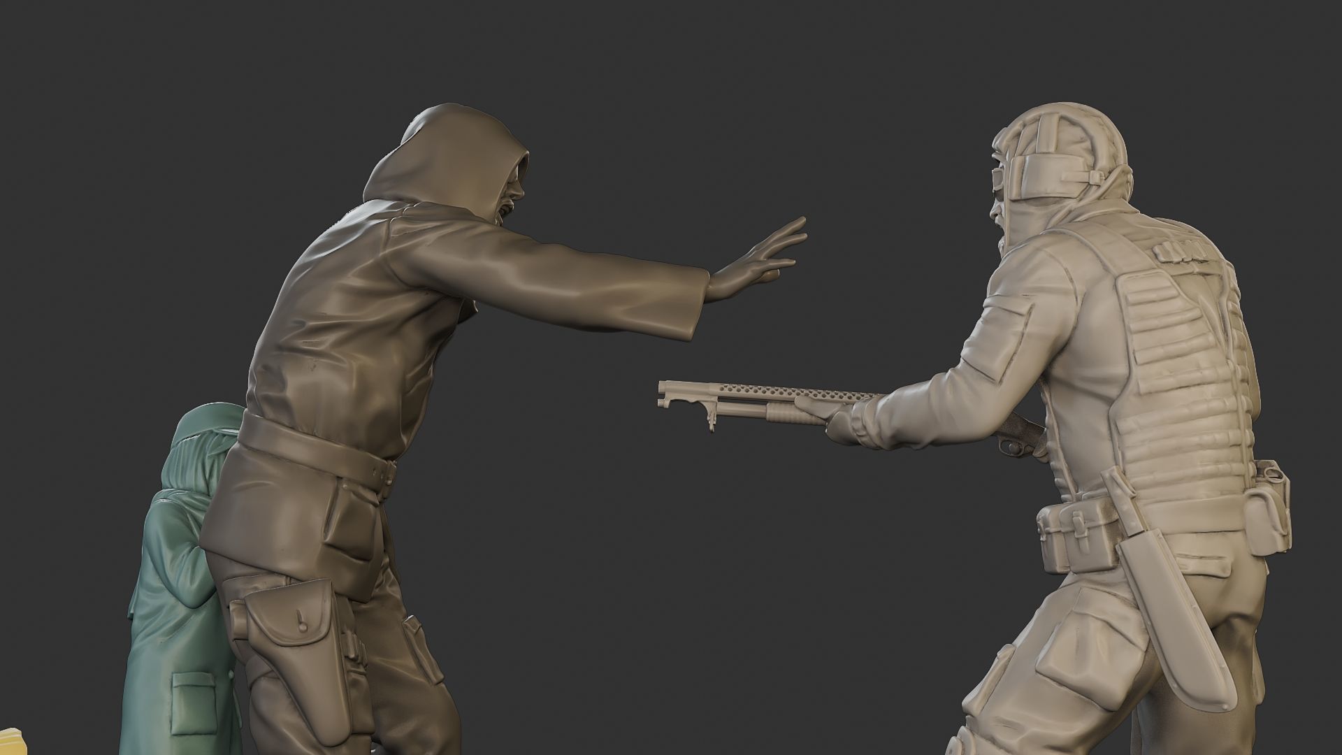 Post-Apocalyptic Male PAM2 SceneB 3D Model Collection_20