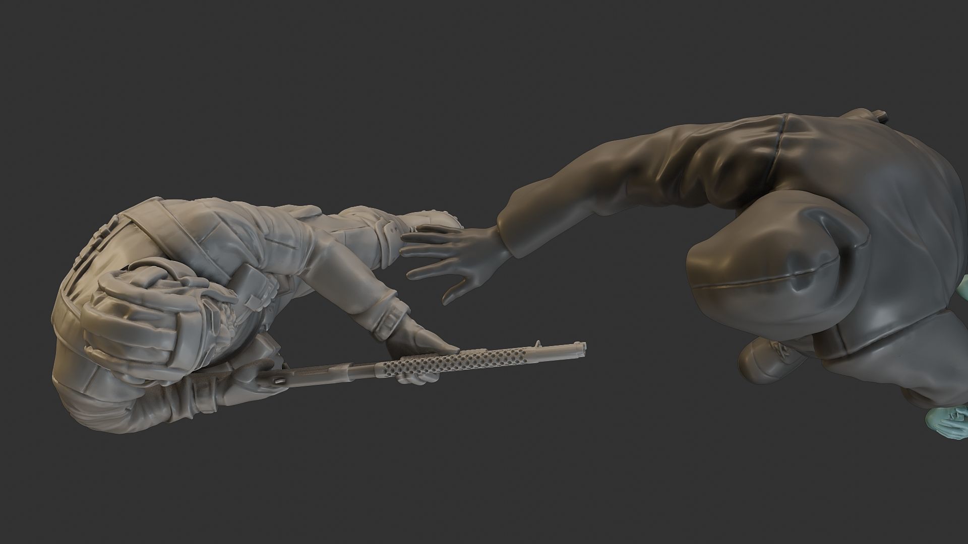 Post-Apocalyptic Male PAM2 SceneB 3D Model Collection_15