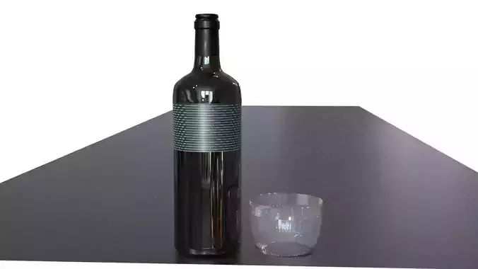 Wine Bottle Free 3D print model