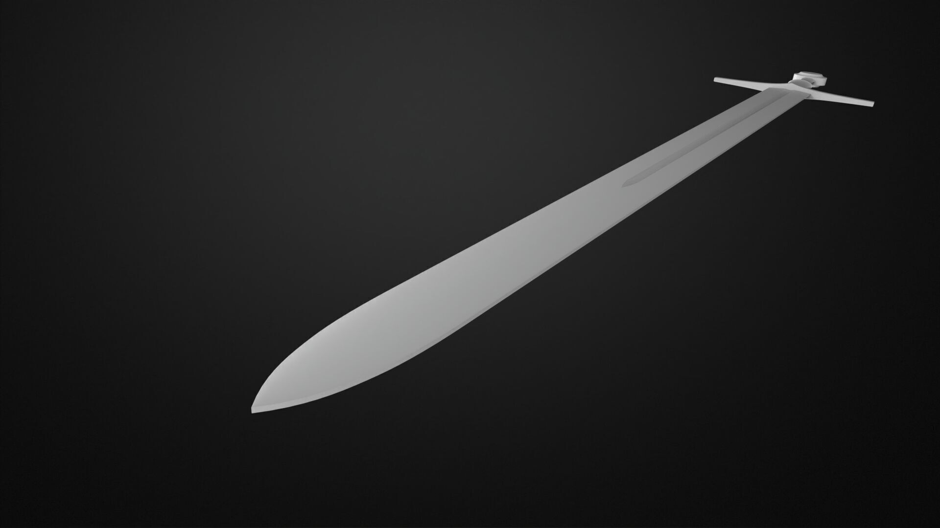 Weapons Encyclopedia 013 Bastard Sword 3D print model_4