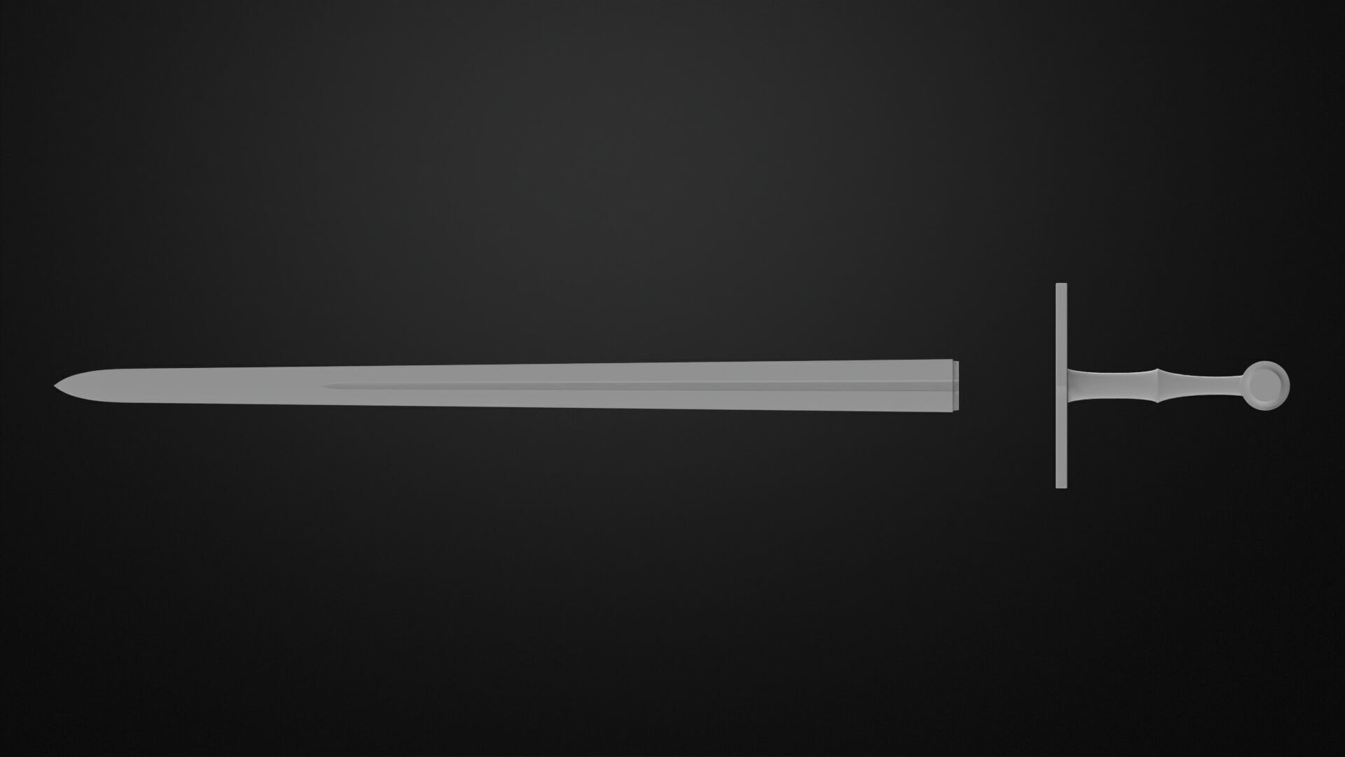 Weapons Encyclopedia 013 Bastard Sword 3D print model_8