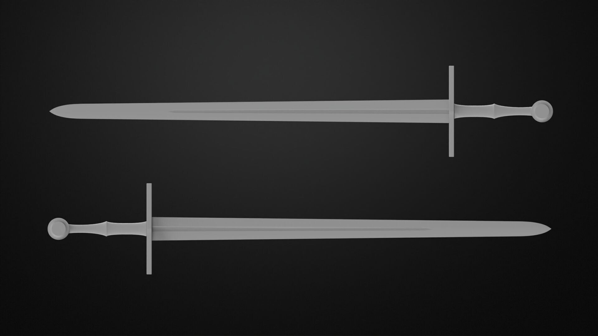 Weapons Encyclopedia 013 Bastard Sword 3D print model_2