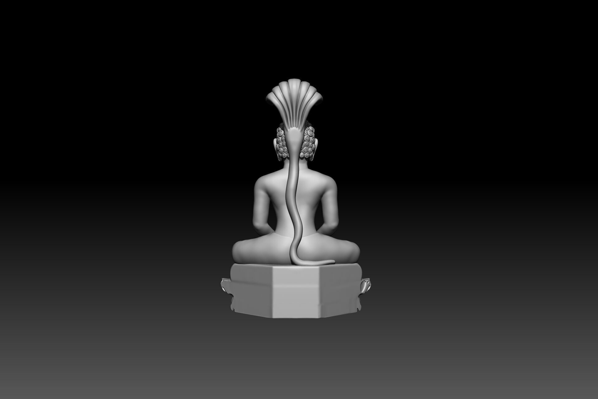 Digambara Tirthankara Idol for Resin or FDM Printing 3D print model_5