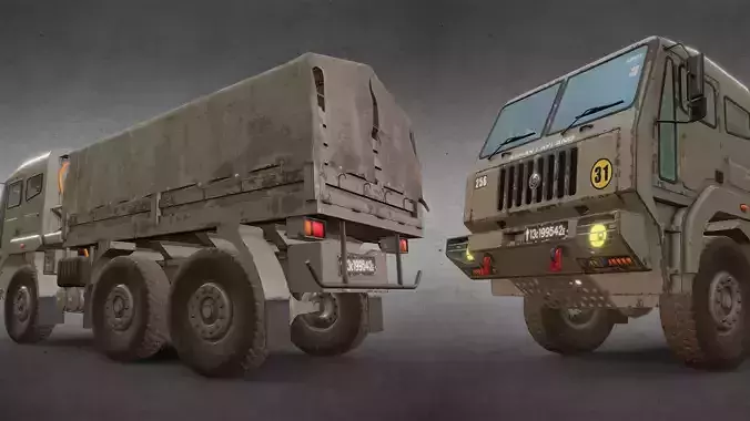 Army Truck Version 7 - Tarpaulin