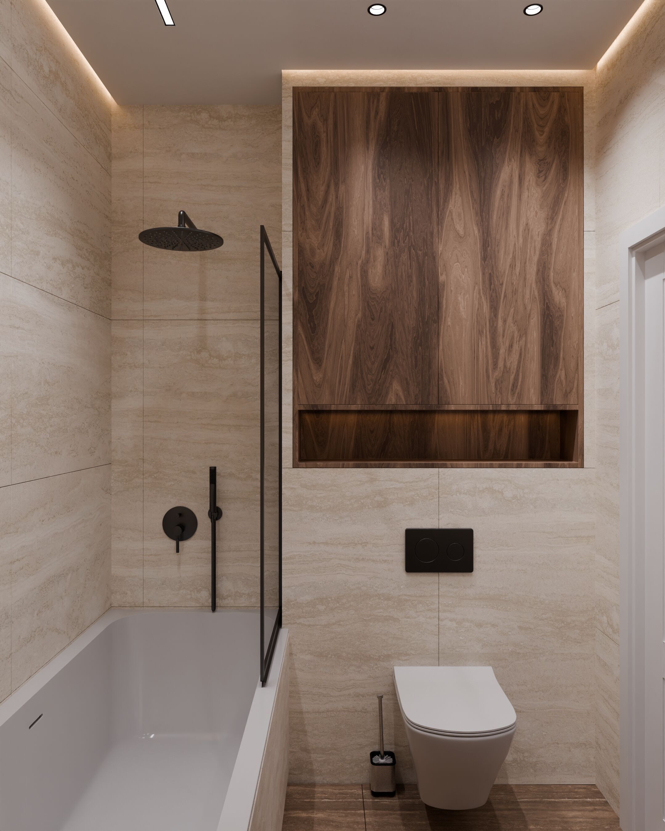 bathroom Low-poly 3D model_1