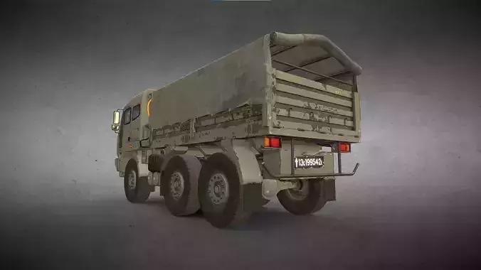 Army Truck Version 7 - Rolled Tarpaulin