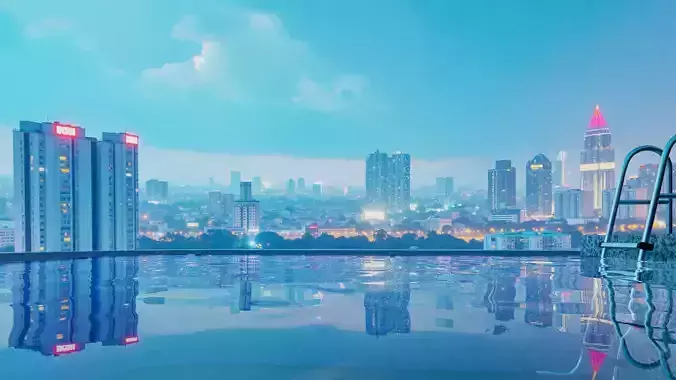 HDRI Night - Reimagined Ho Chi Minh City - V7