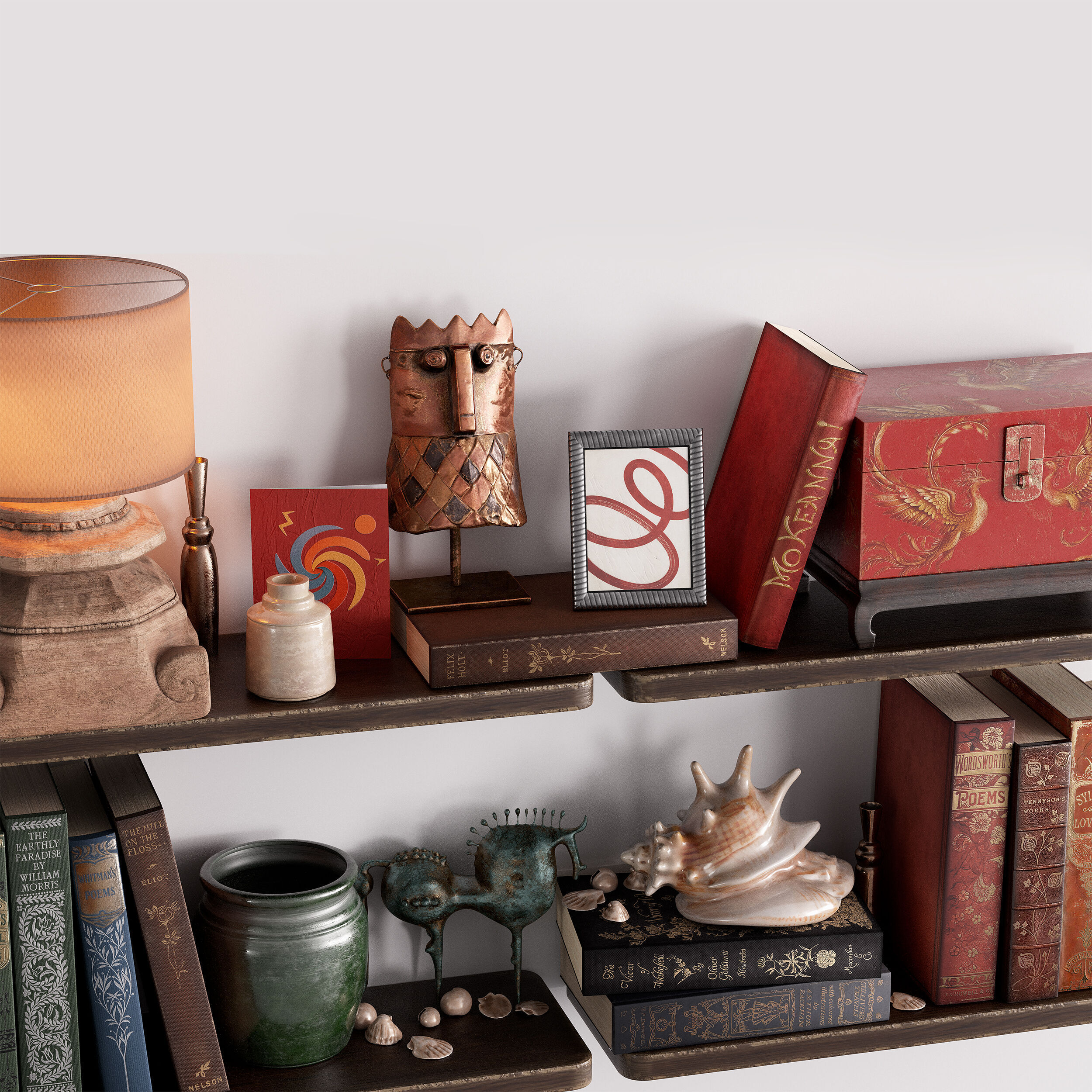 Decorative set 3D model_2