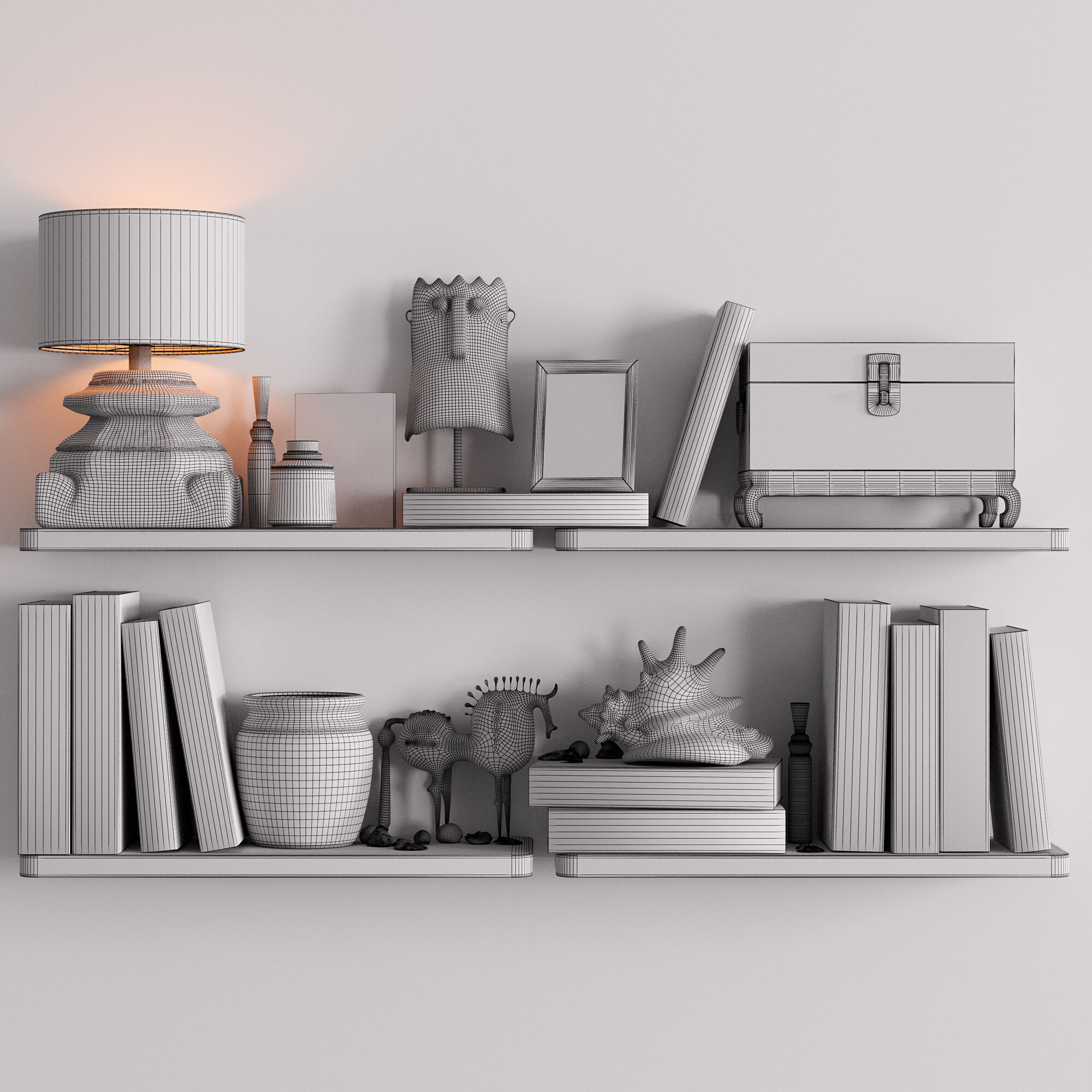 Decorative set 3D model_9