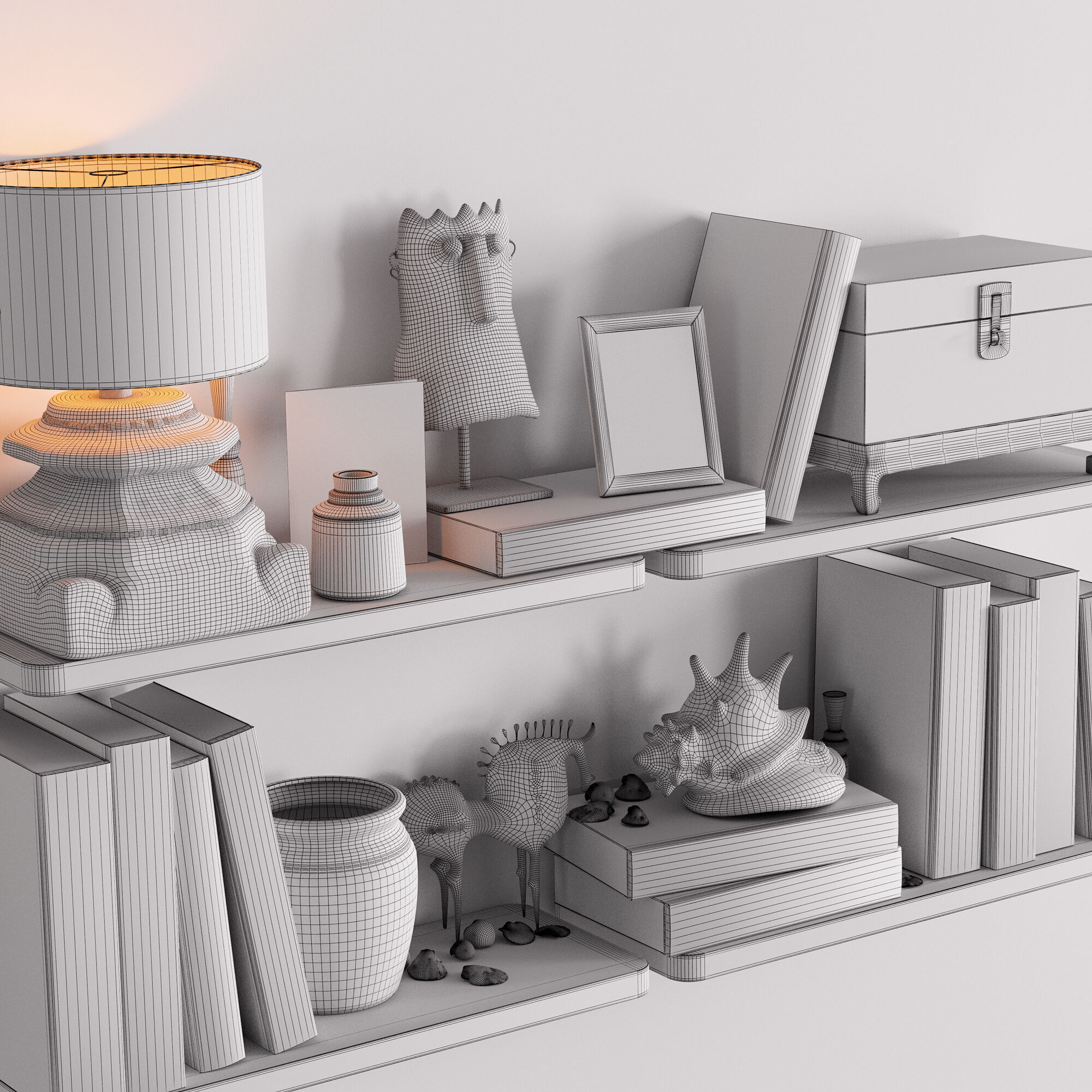 Decorative set 3D model_8