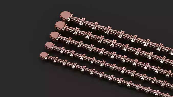 5 Size  Top Selling Antique Jesus Cross 3D 3D Model Collection