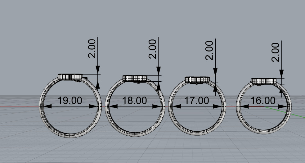 Gold Ring Base with Enamel Shield and Heart Charm  3D print model_5