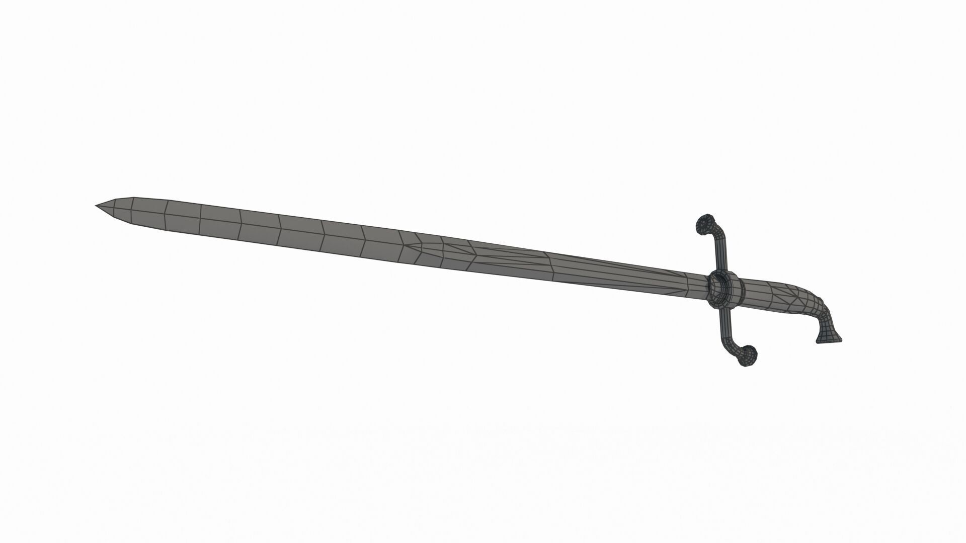 Ancient Weapon Long Sword 3D model_5