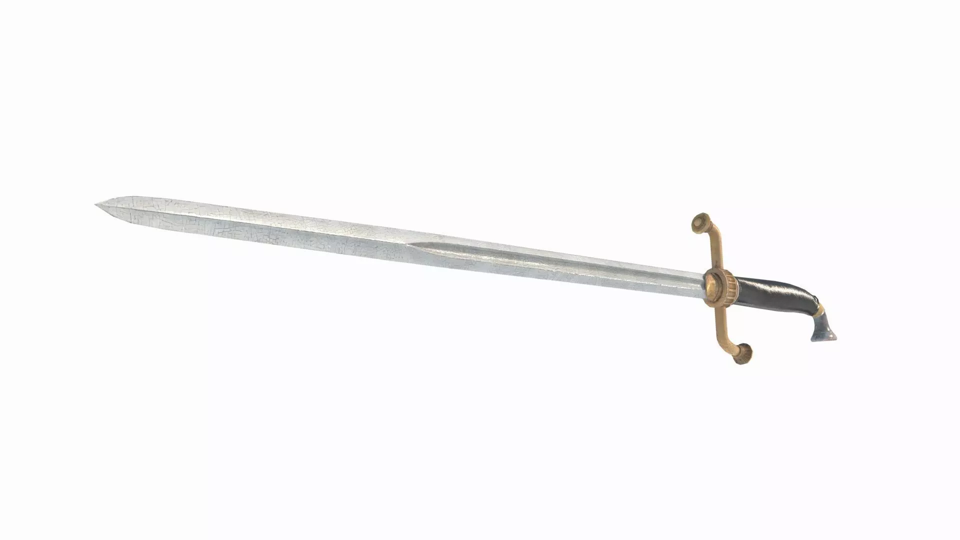 Ancient Weapon Long Sword 3D model_0