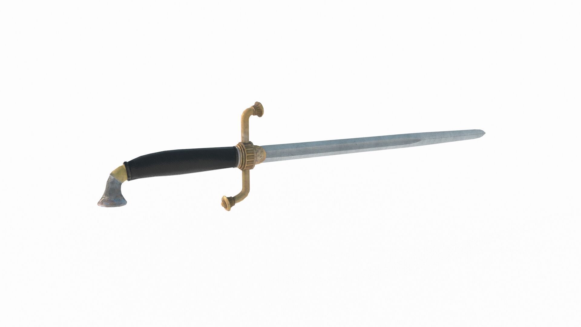 Ancient Weapon Long Sword 3D model_4