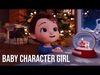 Baby Character Girl Fully Rigged Game Ready Animation Ready 3D model_1