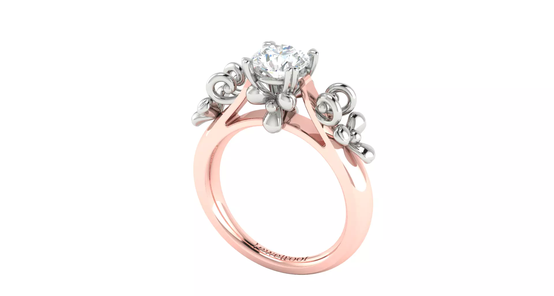 Women Ring Render 3dm STL OBJ FBX Details 3D print model