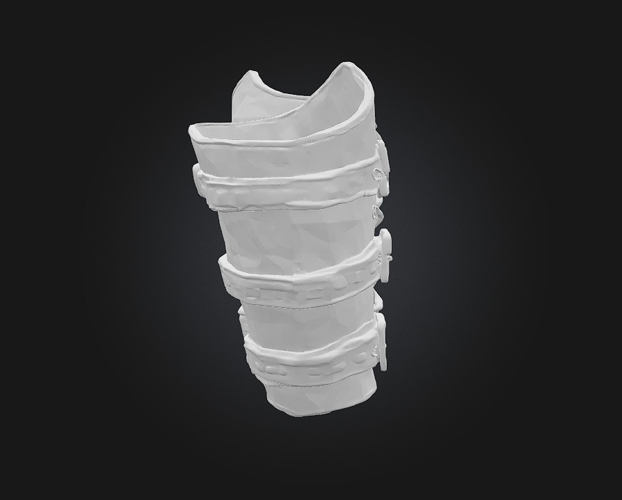 Armored Bracers 3D model_9