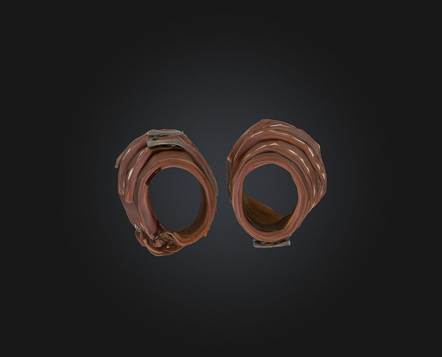 Armored Bracers 3D model_2