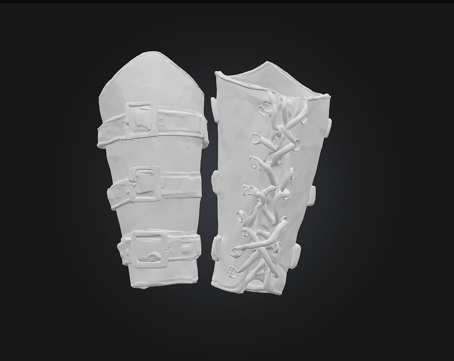 Armored Bracers 3D model_6