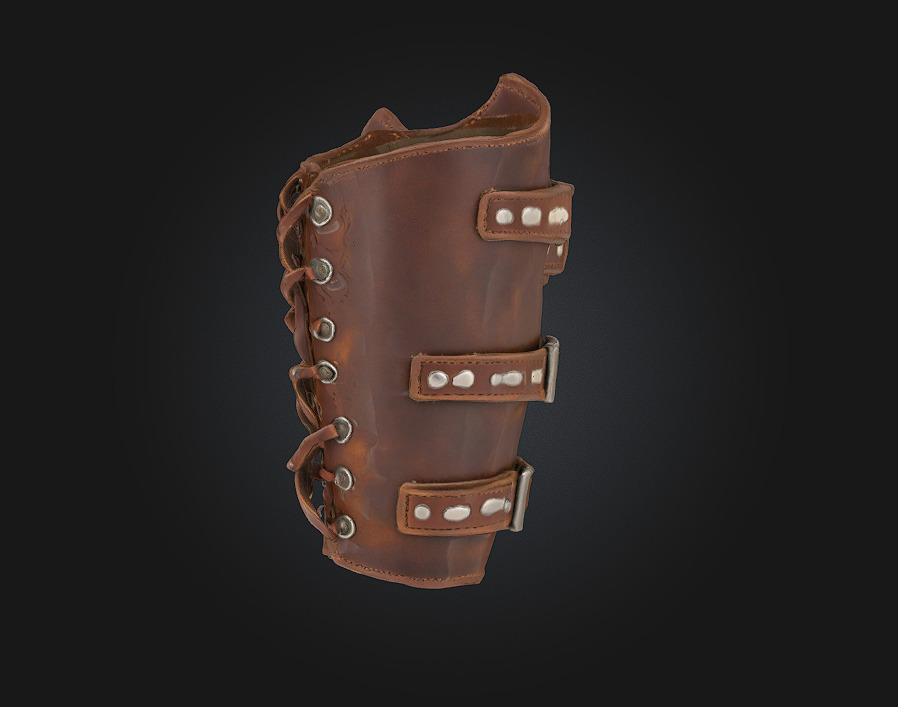 Armored Bracers 3D model_5