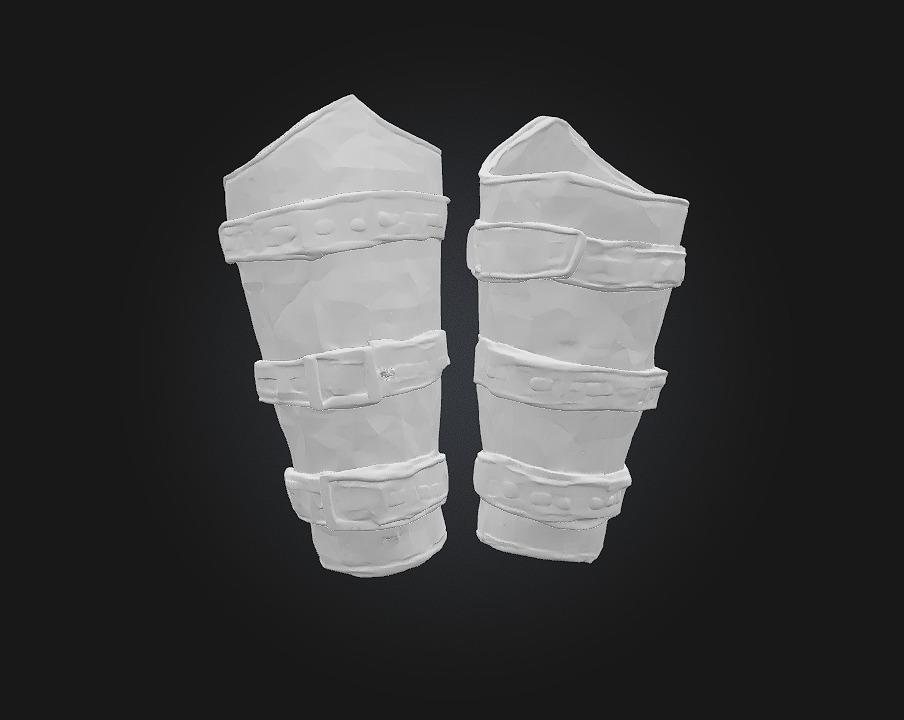 Armored Bracers 3D model_7