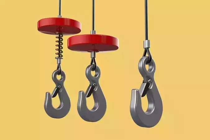 STANDARD LIFTING CRANE STEEL HOOK HOIST WIRE ROPE SLING CABLE