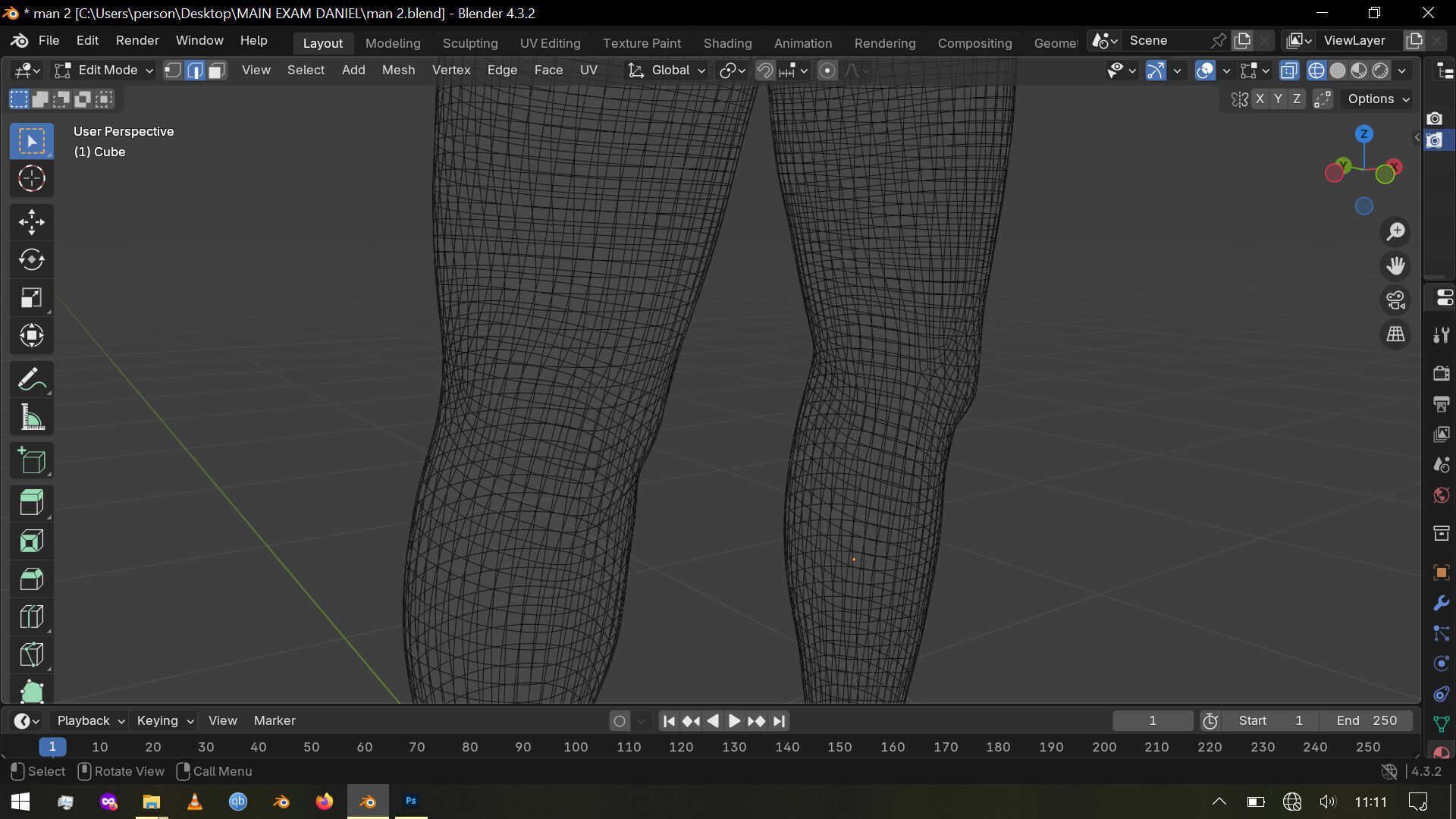 Human Male Model Free 3D model_8