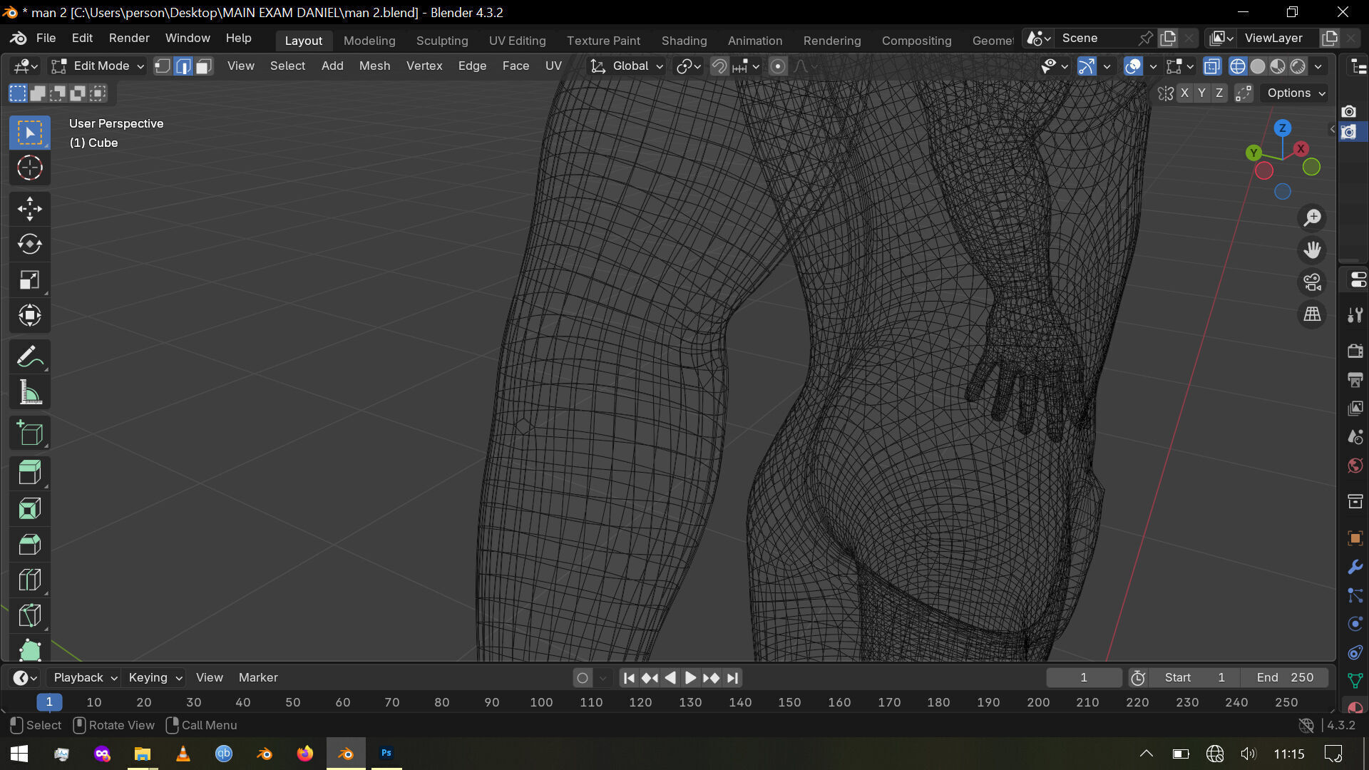 Human Male Model Free 3D model_1