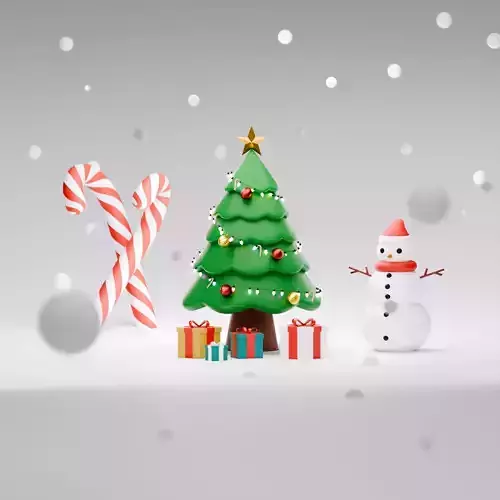 3D Stylized Christmas Tree