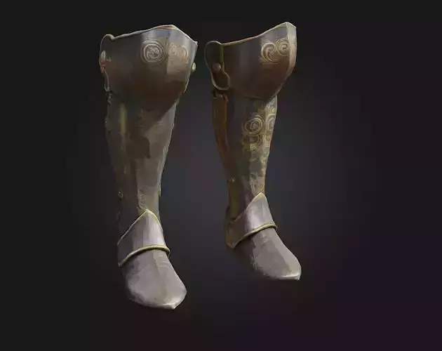 Ornate Greaves