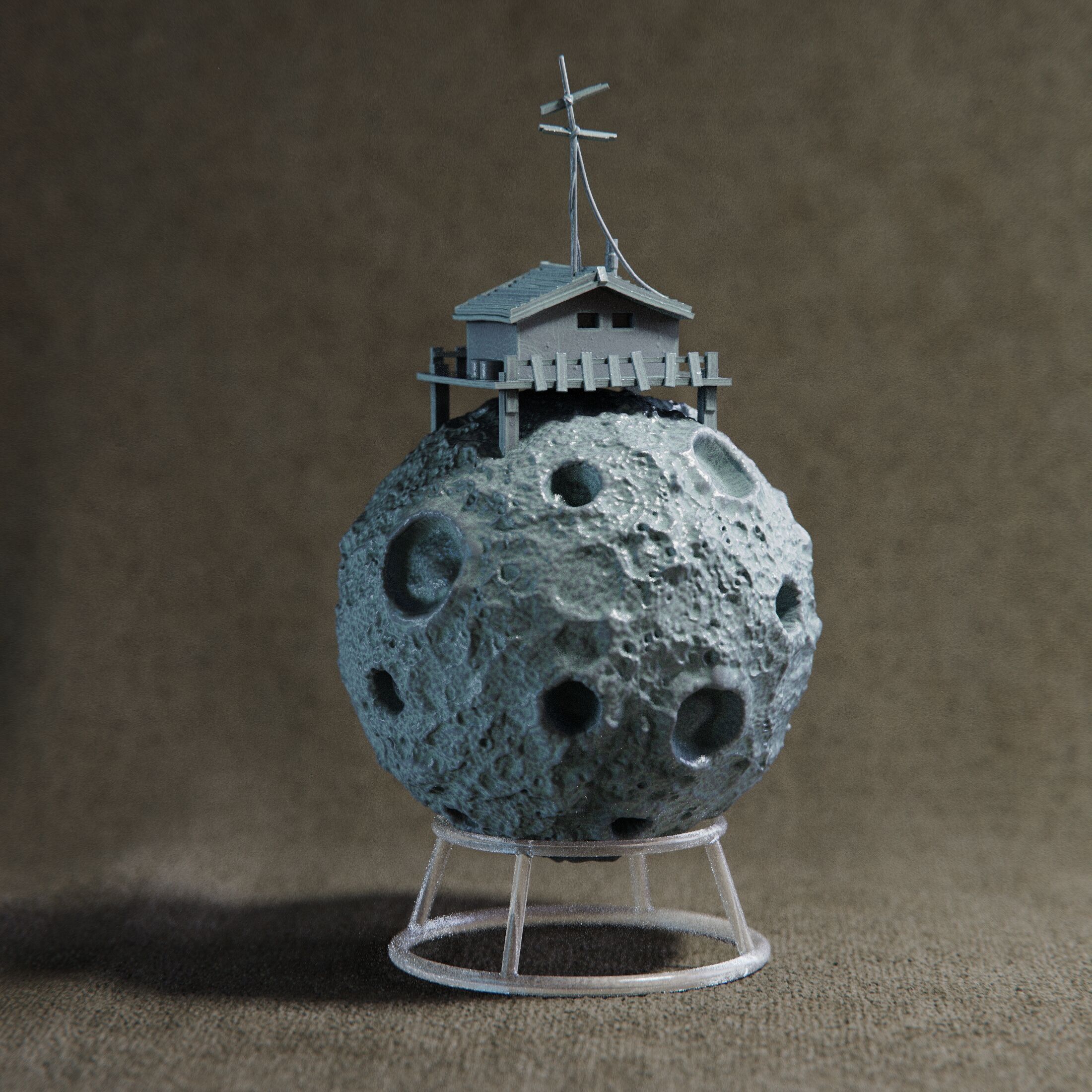 Lonely Planet 3D print model_2