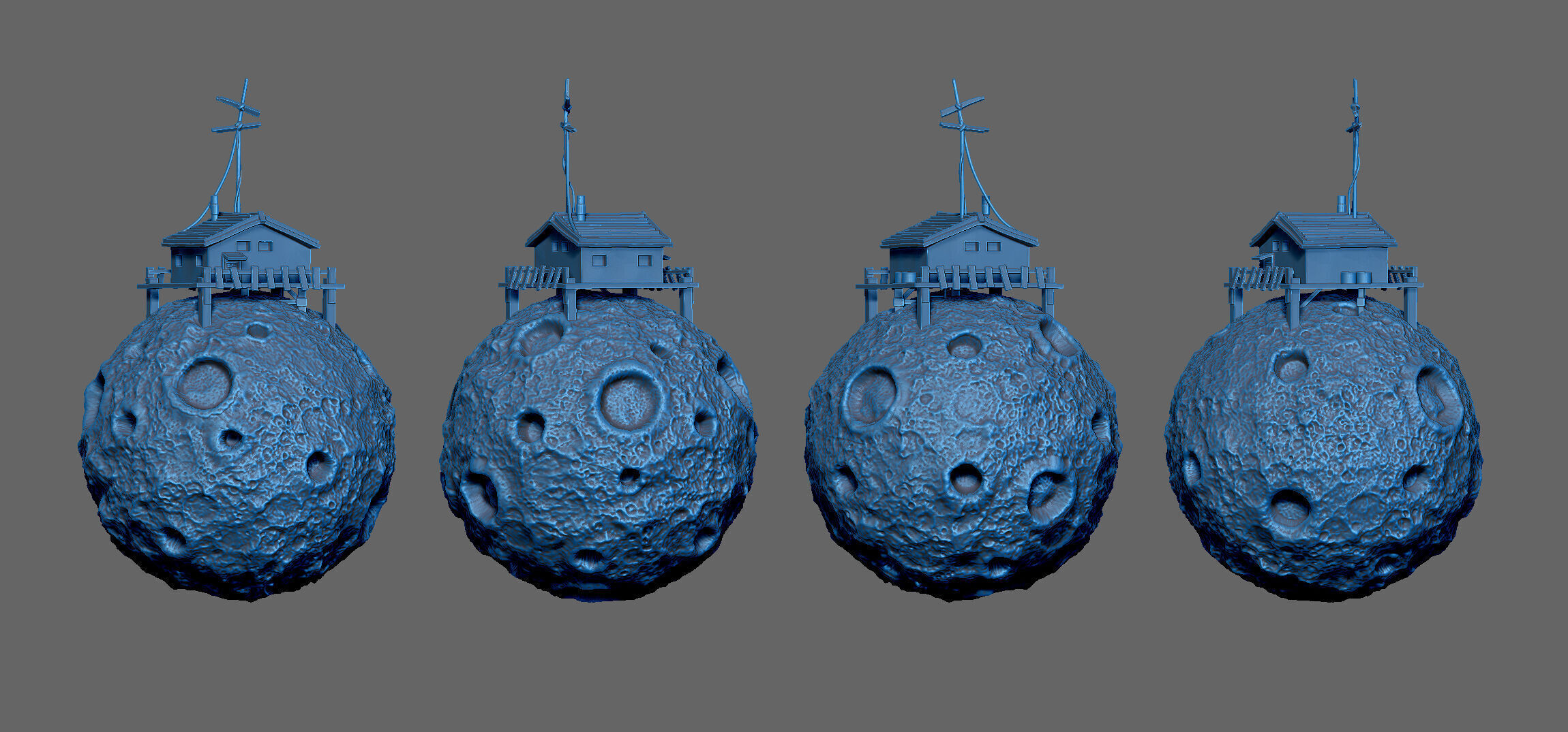 Lonely Planet 3D print model_4