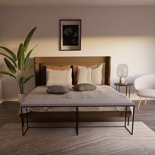Bed BoConcept Austin 3D model | CGTrader