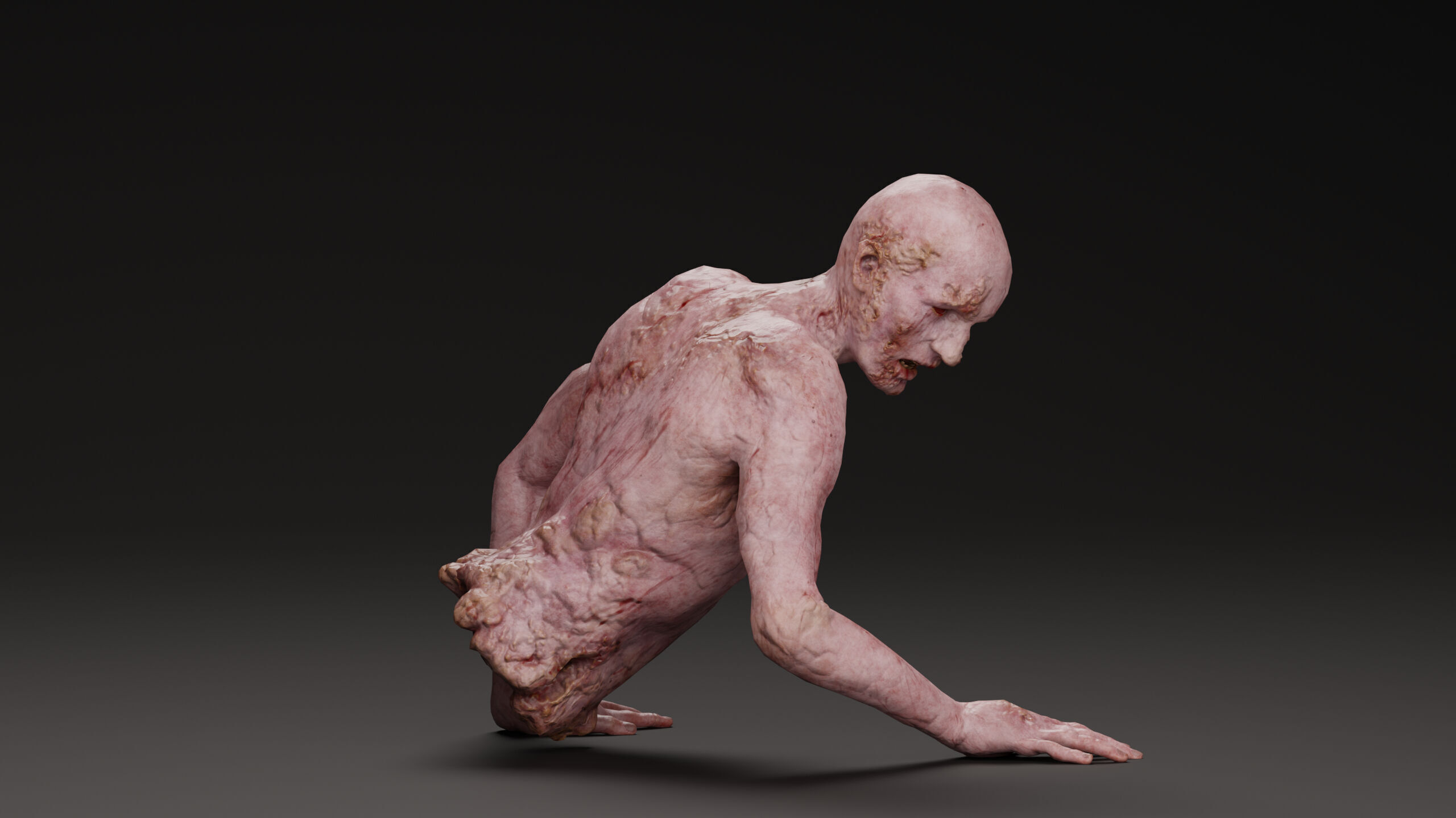 Zombie Crawler Pack1 Low-poly 3D model_20