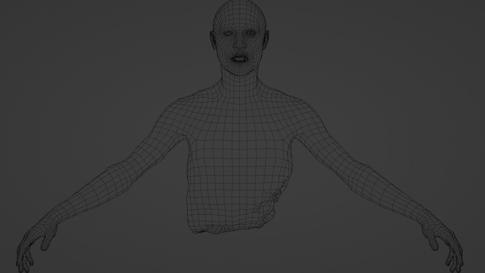 Zombie Crawler Pack1 Low-poly 3D model_36