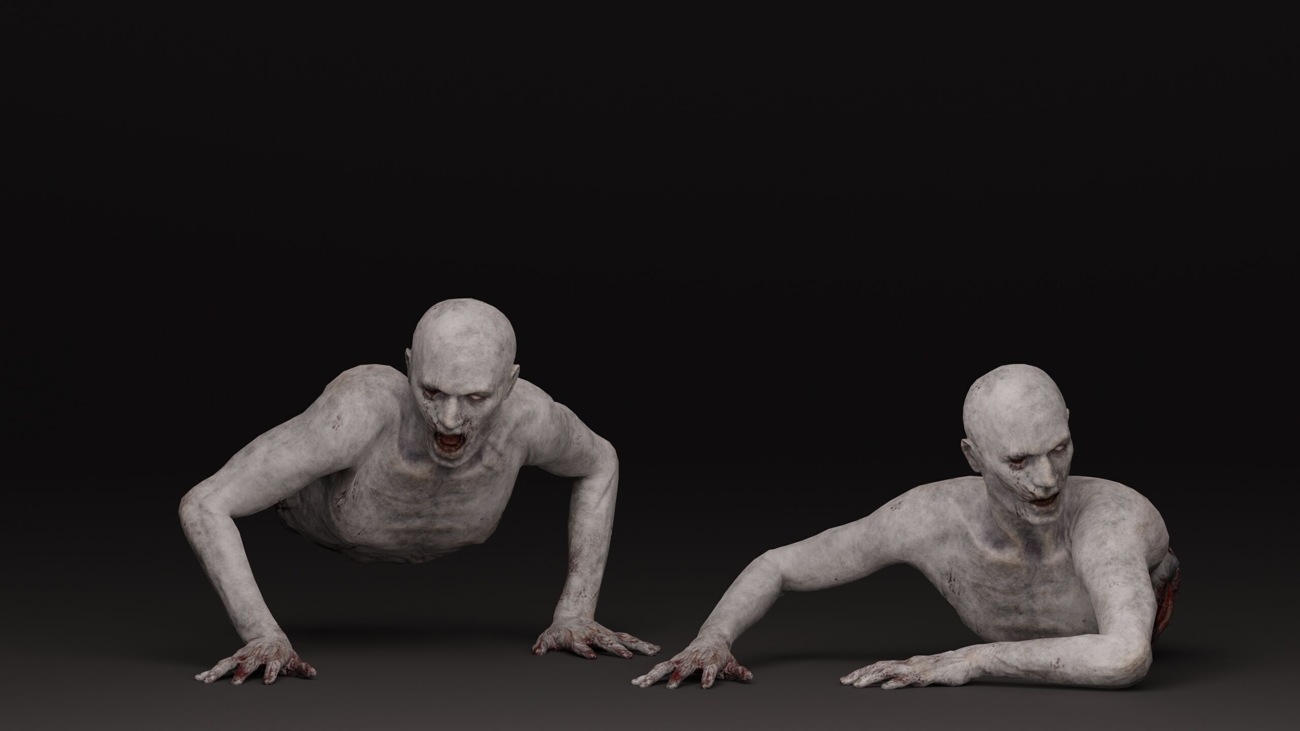 Zombie Crawler Pack1 Low-poly 3D model_29