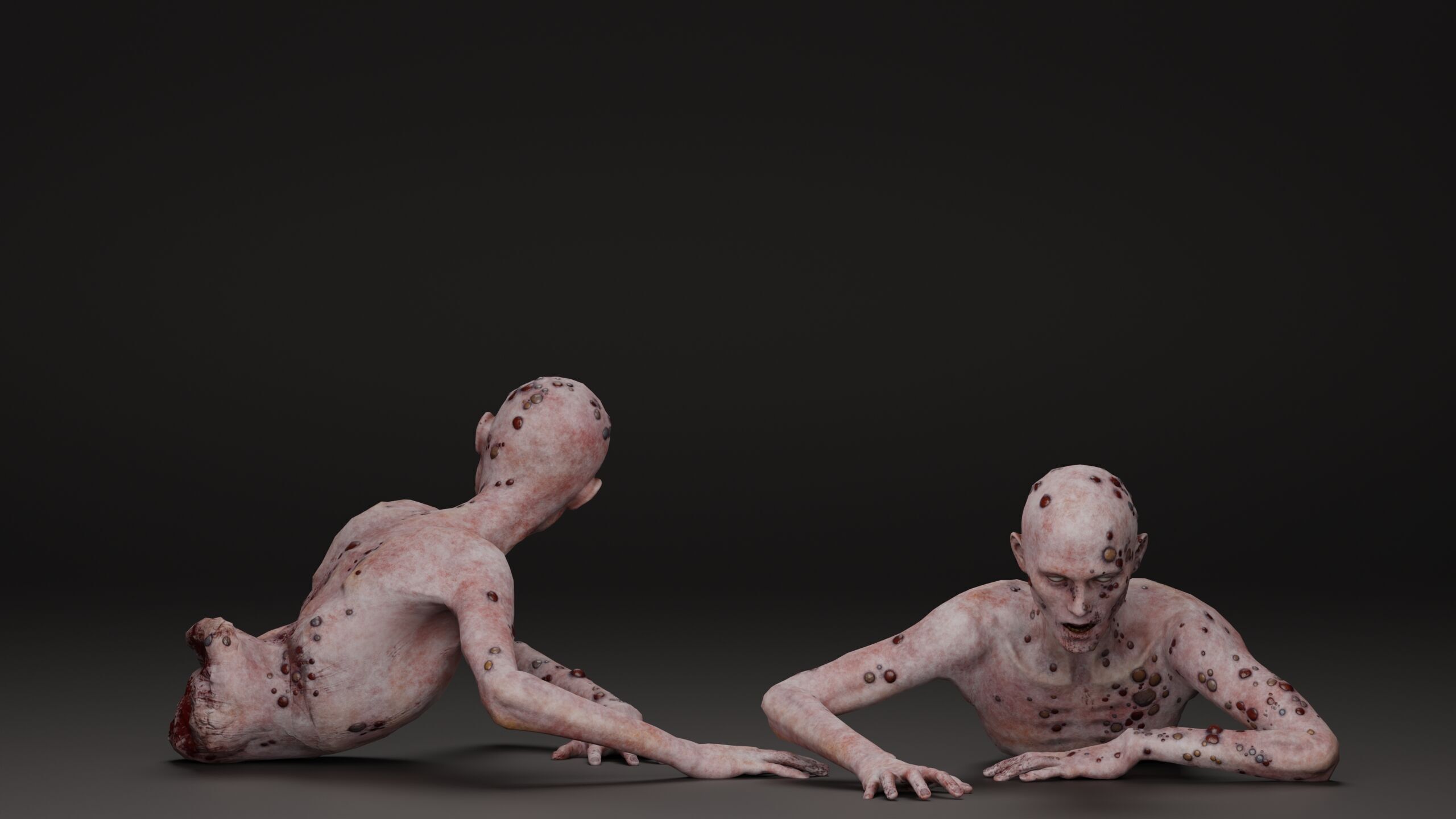 Zombie Crawler Pack1 Low-poly 3D model_58