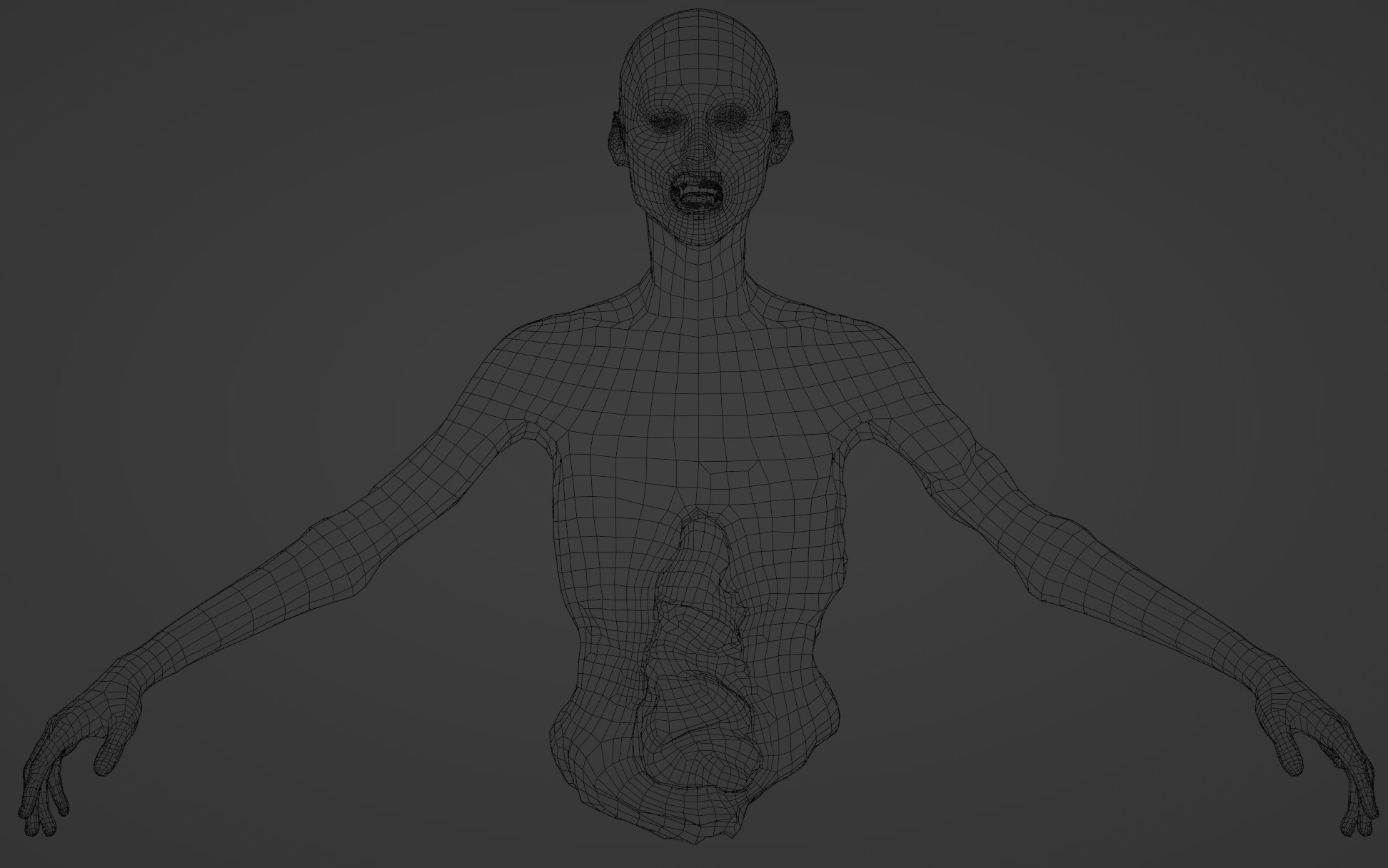 Zombie Crawler Pack1 Low-poly 3D model_50