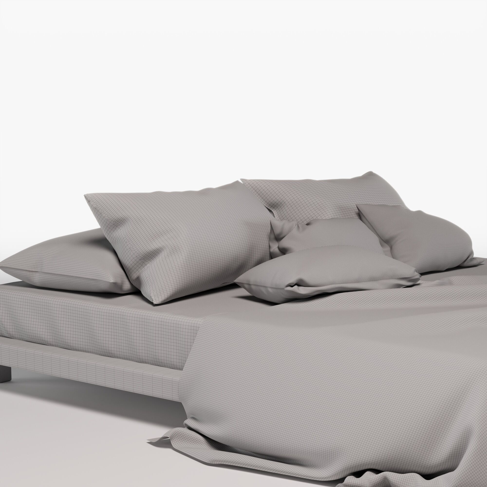 minimal Bed 3D model_5